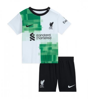 Liverpool Koszulka Wyjazdowych Dziecięca 2023-24 Krótki Rękaw (+ Krótkie spodenki)
